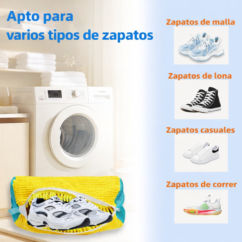 Bolsa para lavadora de zapatos 2x1