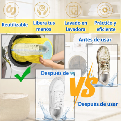 Bolsa para lavadora de zapatos 2x1