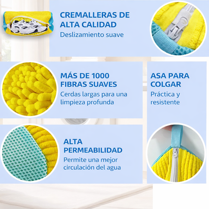 Bolsa para lavadora de zapatos 2x1