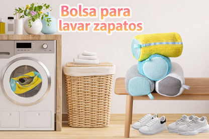 Bolsa para lavadora de zapatos 2x1