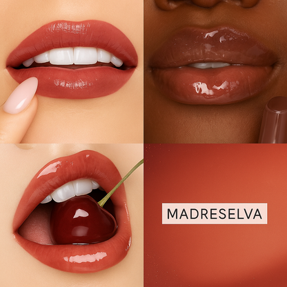 Voluminizador de labios con brillo cristalino y acabado jugoso 2x1