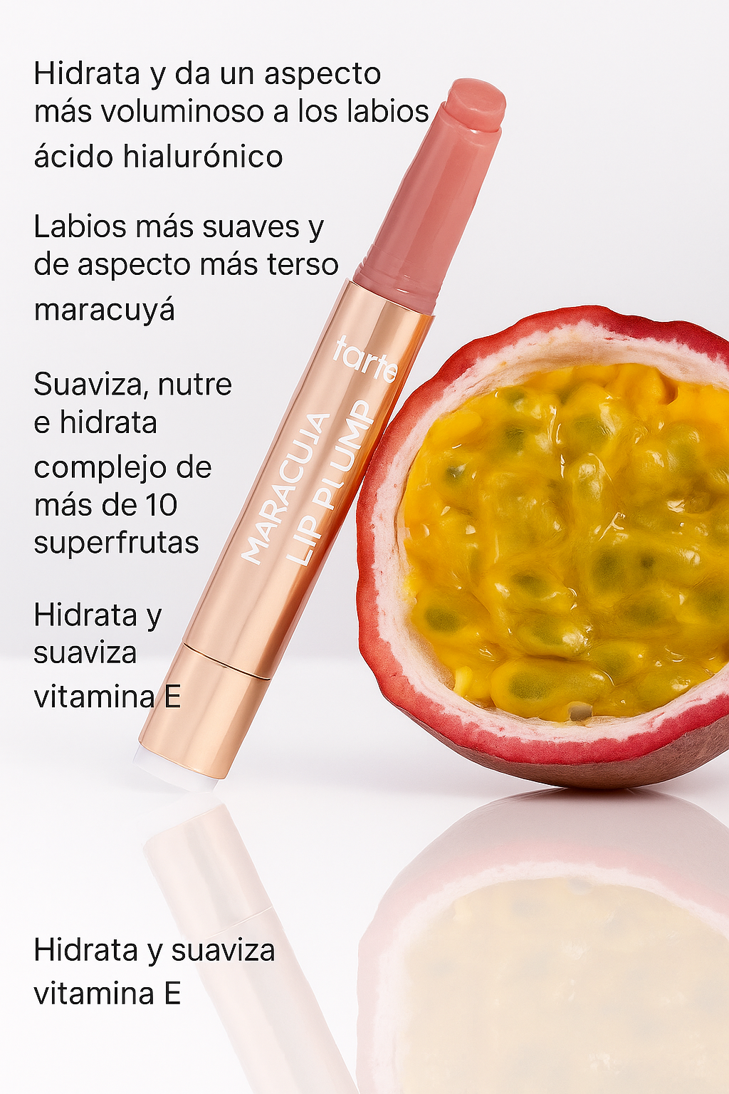 Voluminizador de labios con brillo cristalino y acabado jugoso 2x1